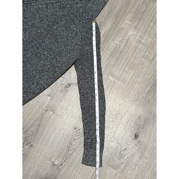 Abercrombie Kids Girls Sweater Hoodie Size 13/14 Gray Knit with White Bows - Picture 5 of 9